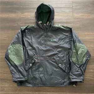 Vintage Y2K American Eagle Anorak WindbreakerJacket Size L Navy Green